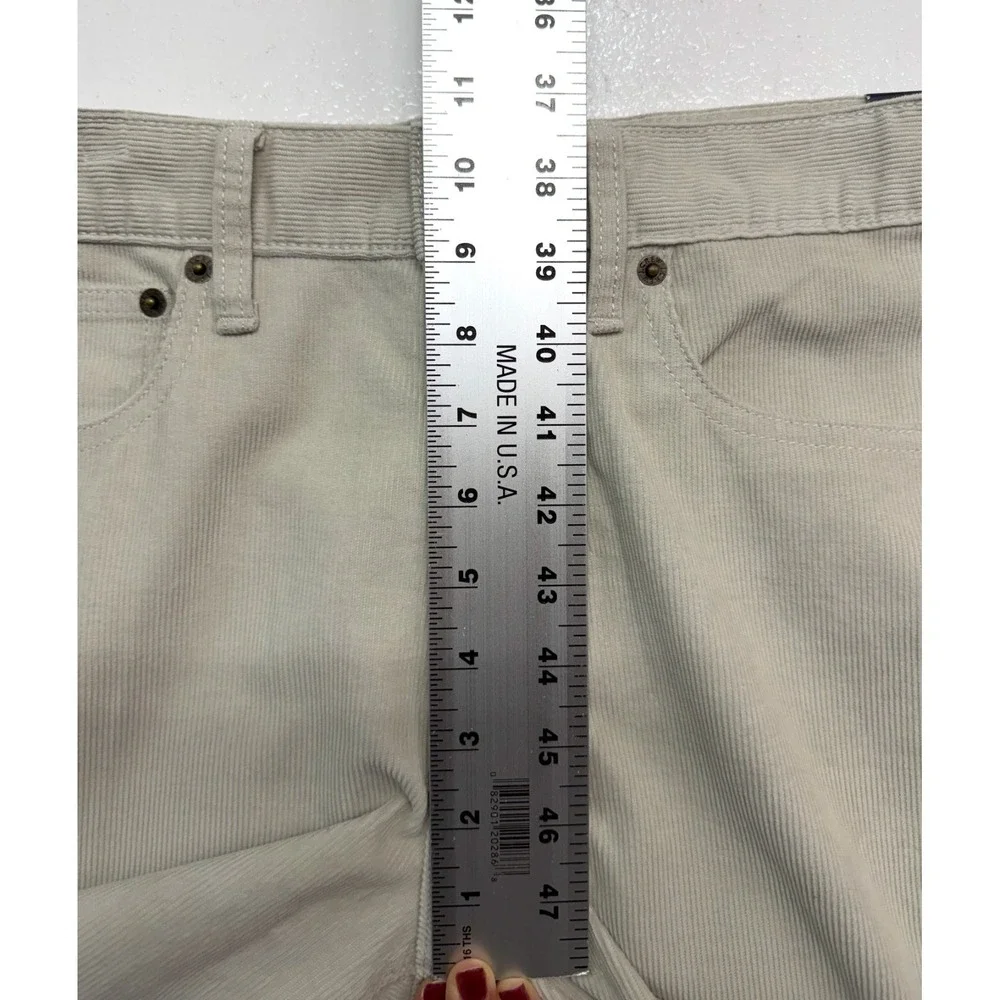 NEW J Crew 30x32 Stone Beige Corduroy‎ Pants 5 Pocket Cord Straight Flex Stretch